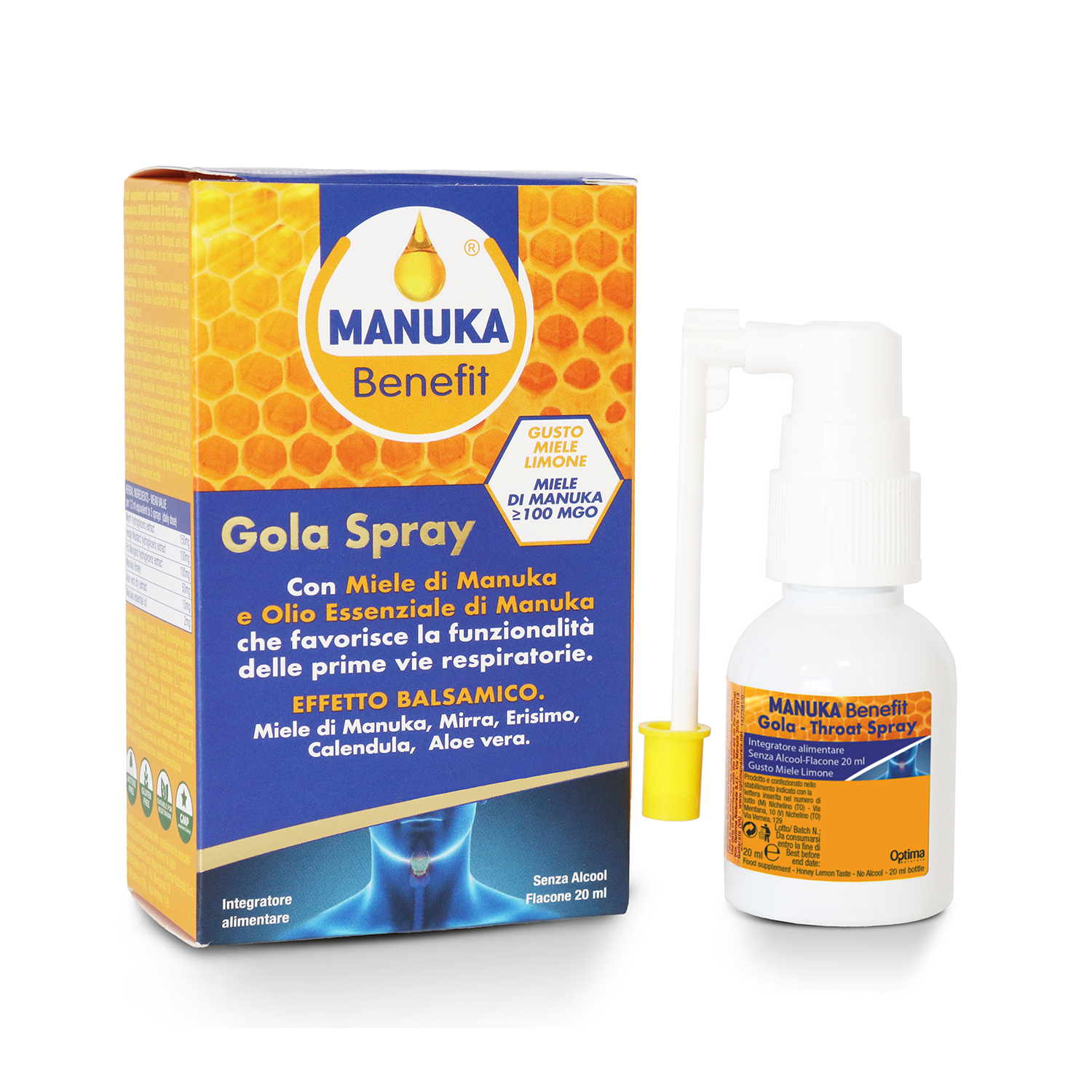 Спрей за гърло с мед от Манука х 20 ml